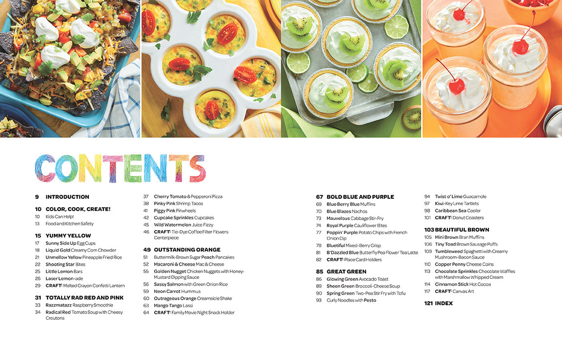 Crayola: Cooking with Color Hardcover Book