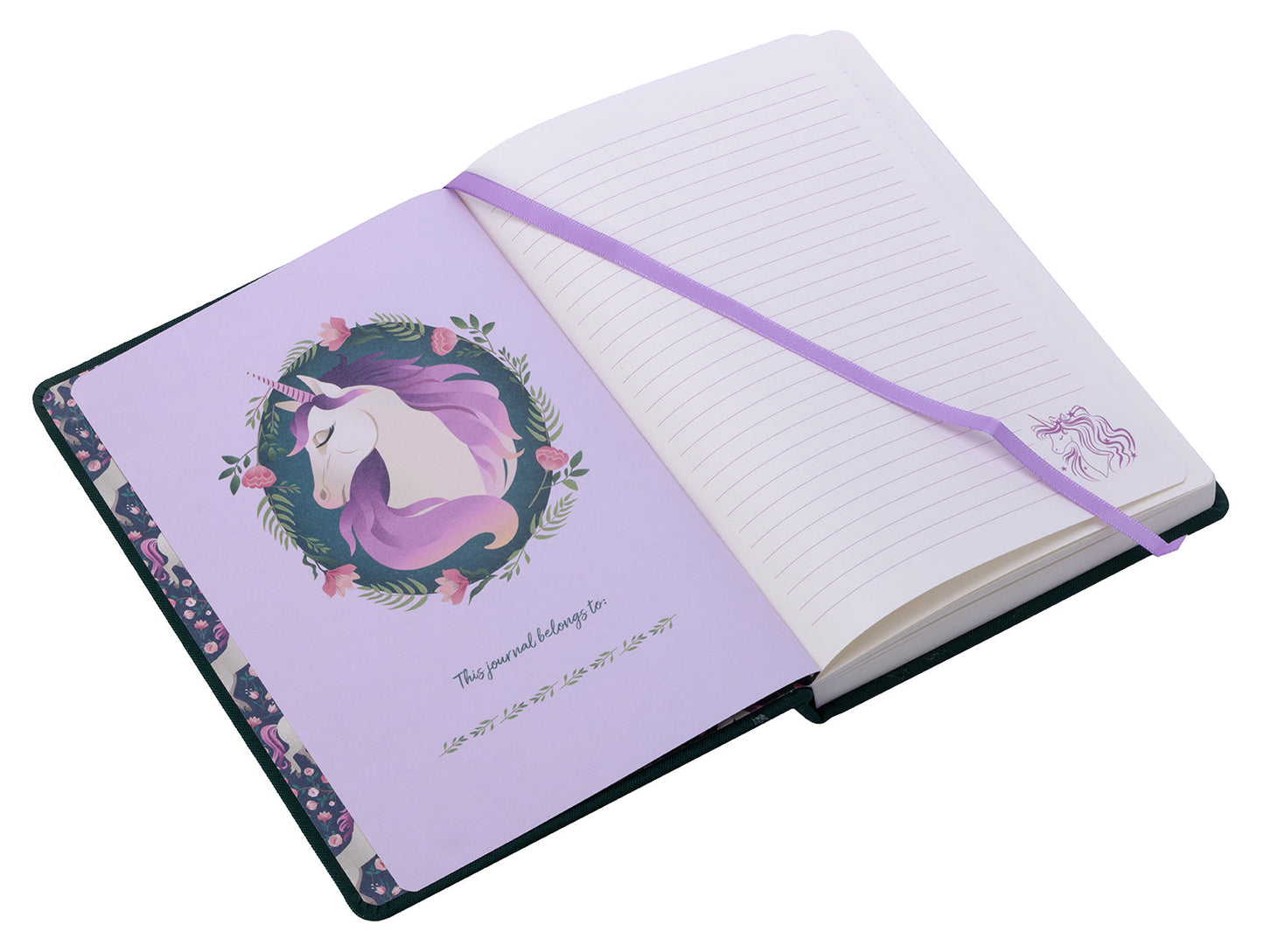 I Wish I Was a Unicorn Embroidered Journal Hardcover Book