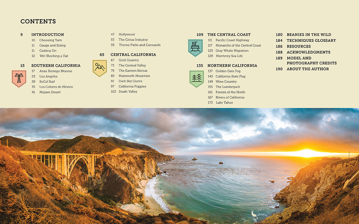 Knitting California Hardcover Book
