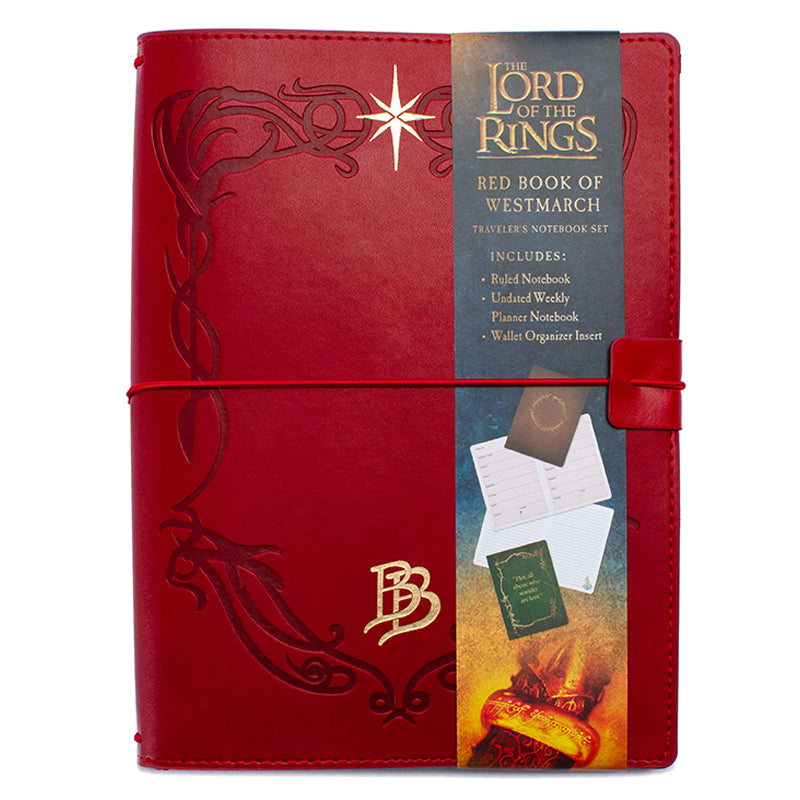 The Lord of the Rings: Red Book of Westmarch Traveler's Notebook Set Softcover Book