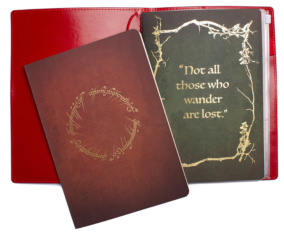 The Lord of the Rings: Red Book of Westmarch Traveler's Notebook Set Softcover Book