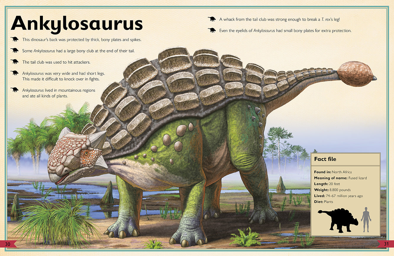 The Magnificent Book of Dinosaurs Hardcover Book