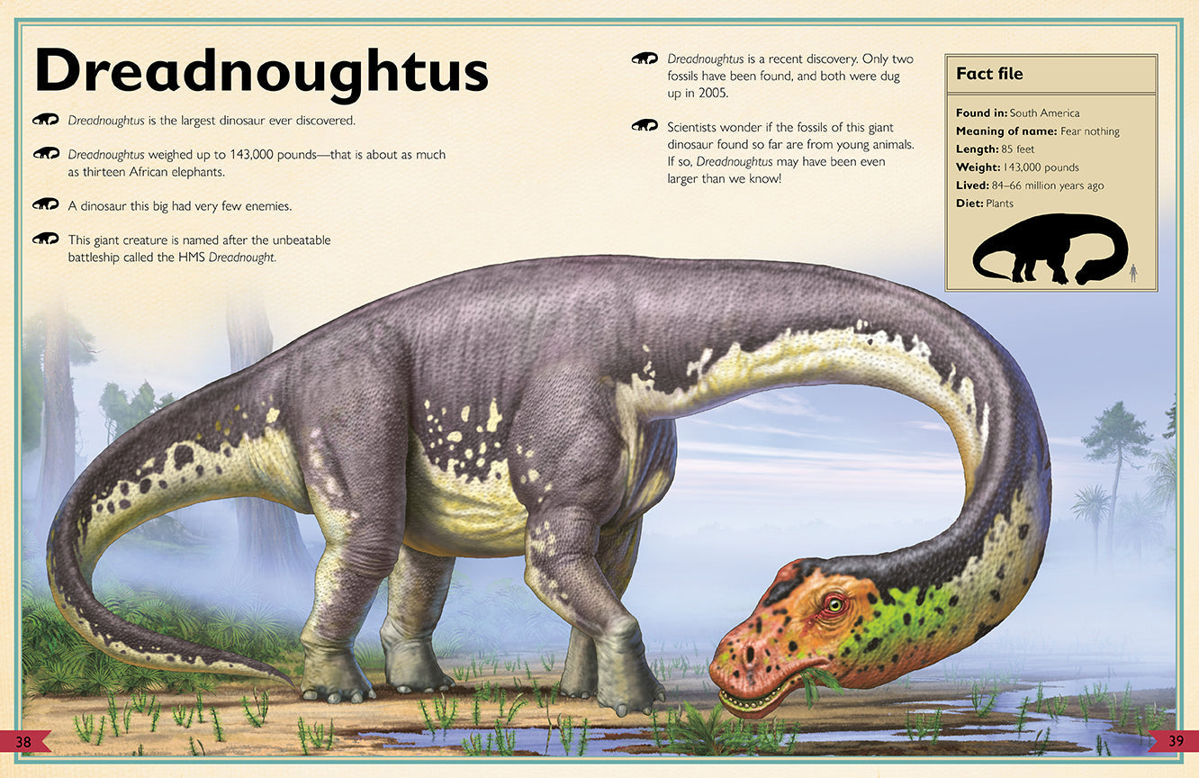 The Magnificent Book of Dinosaurs Hardcover Book