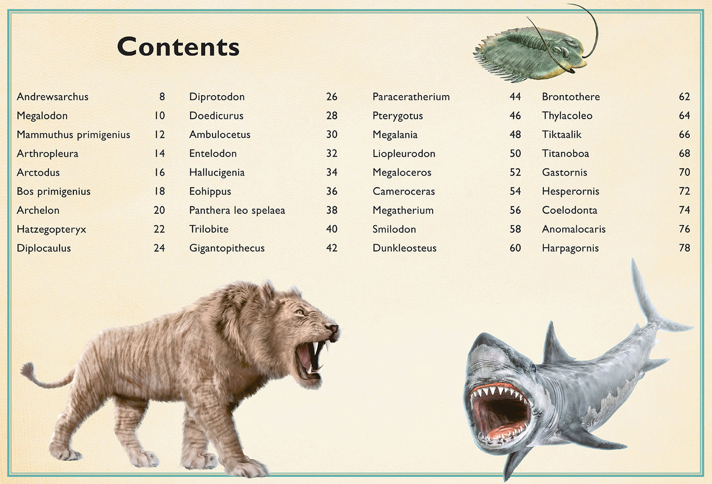 The Magnificent Book of Prehistoric Beasts Hardcover Book