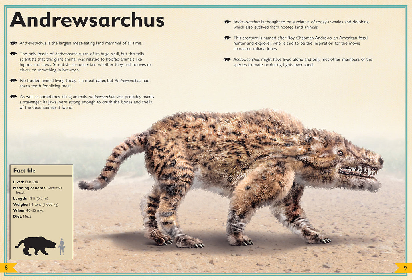 The Magnificent Book of Prehistoric Beasts Hardcover Book