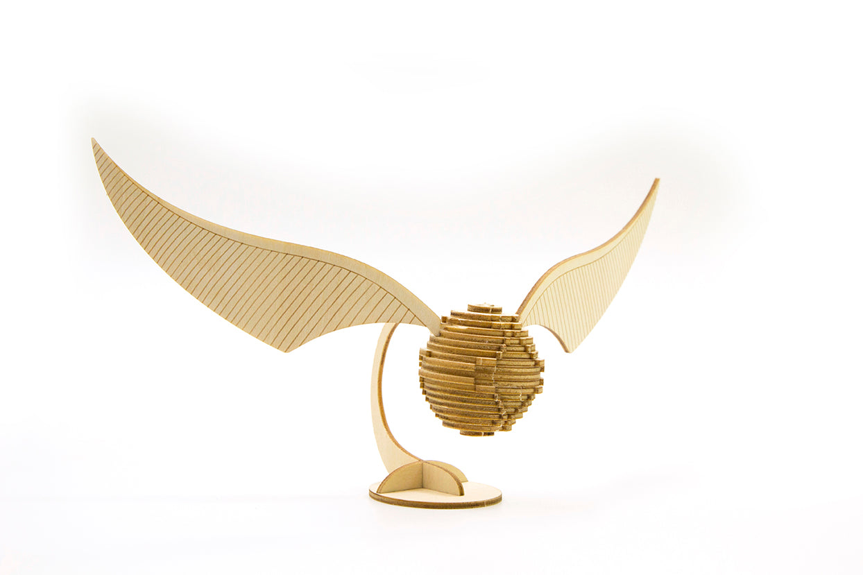 IncrediBuilds: Harry Potter: Golden Snitch 3D Wood Model and Book