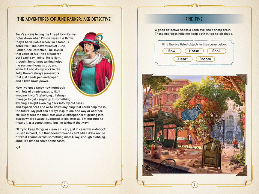 June's Journey: The Interactive Detective's Diary Hardcover Book