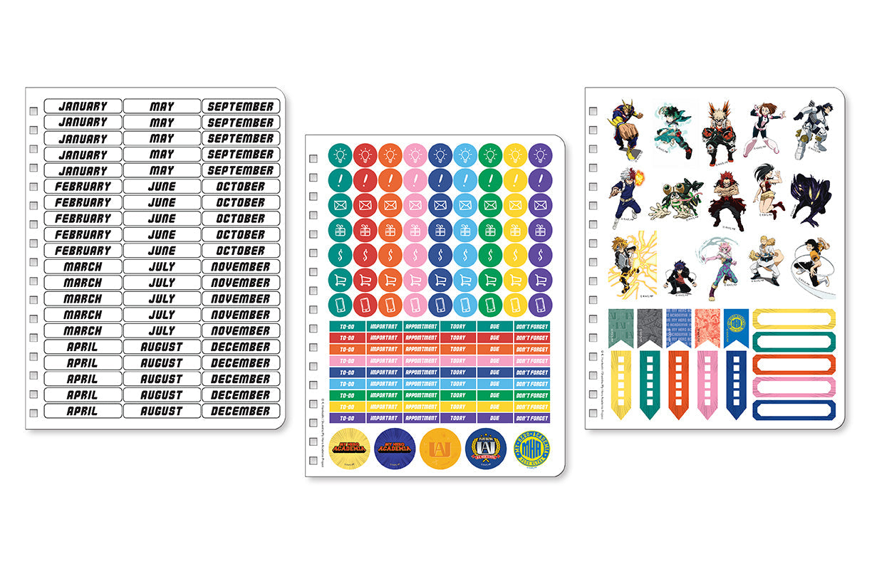 My Hero Academia: Class 1-A 12-Month Undated Planner Hardcover Book