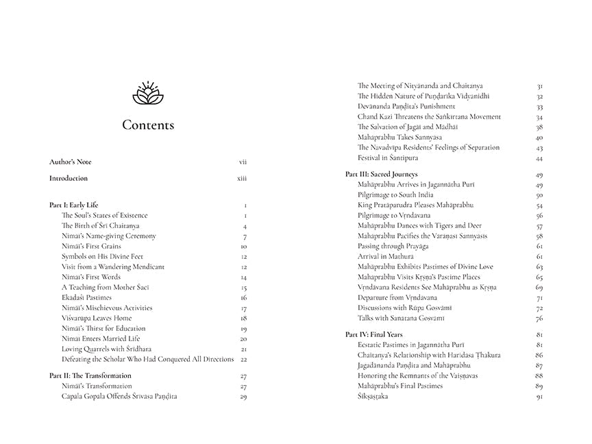 The Life of Chaitanya Mahaprabhu Hardcover Book