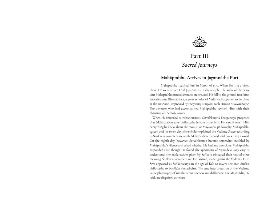 The Life of Chaitanya Mahaprabhu Hardcover Book