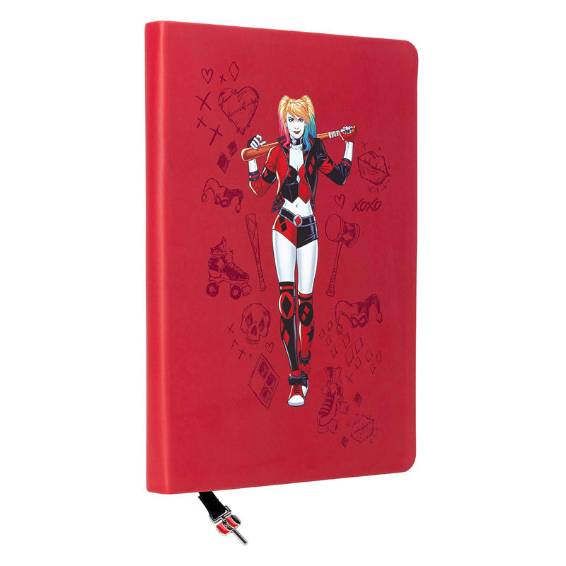 DC: Harley Quinn Journal with Ribbon Charm Softcover Book
