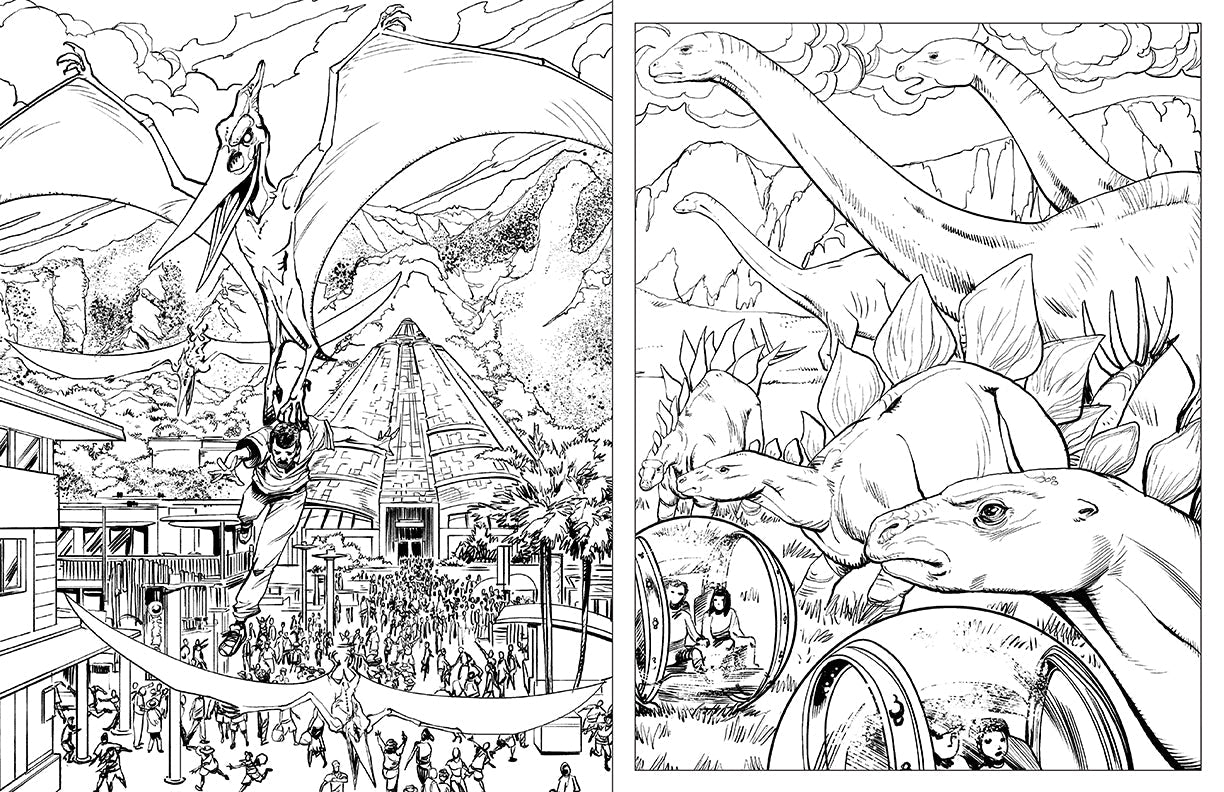 Jurassic World: The Official Coloring Book Softcover Book
