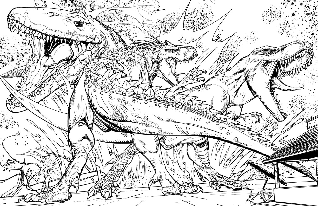 Jurassic World: The Official Coloring Book Softcover Book