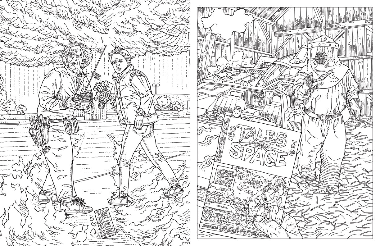 Back to the Future: The Official Coloring Book Softcover Book