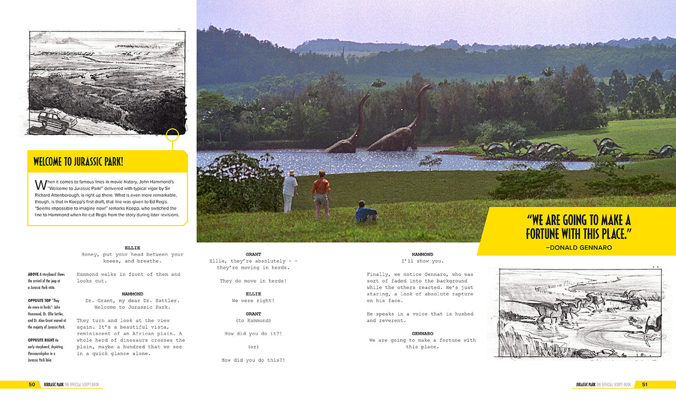 Jurassic Park: The Official Script Hardcover Book