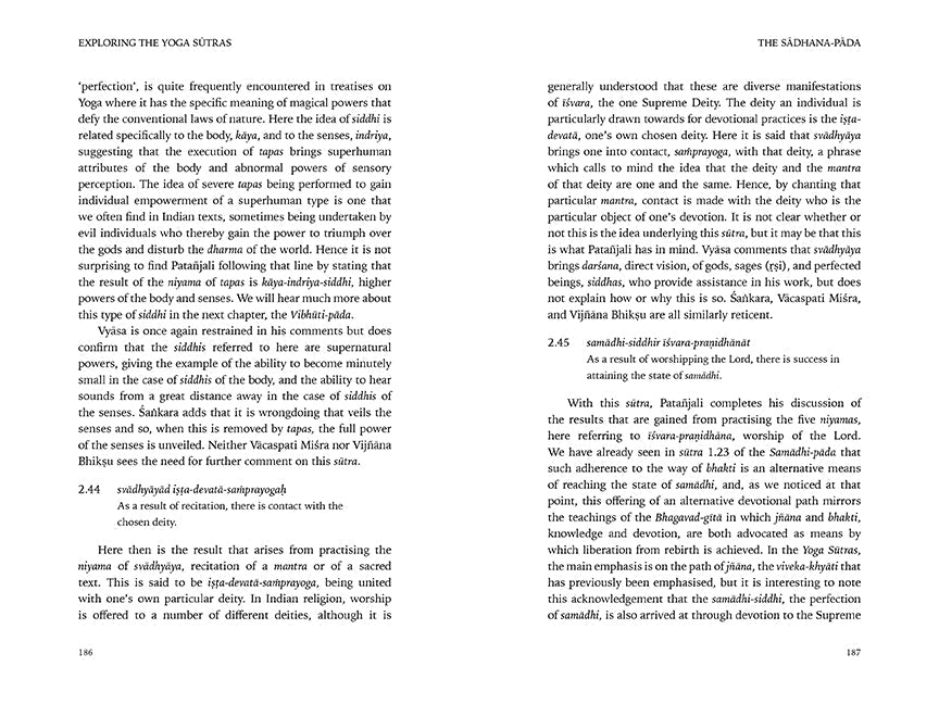 Exploring the Yoga Sutras Hardcover Book