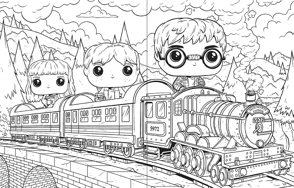 The Official Funko Pop! Harry Potter Coloring Book Softcover Book