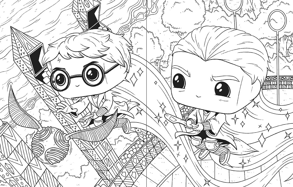 The Official Funko Pop! Harry Potter Coloring Book Softcover Book
