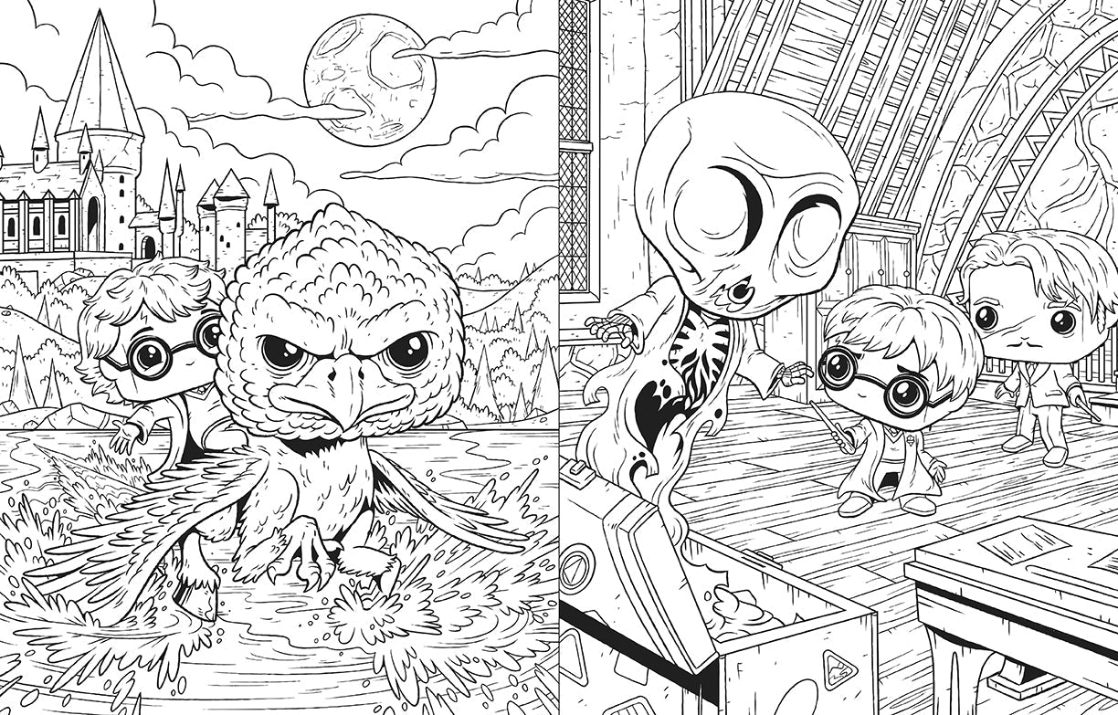 The Official Funko Pop! Harry Potter Coloring Book Softcover Book