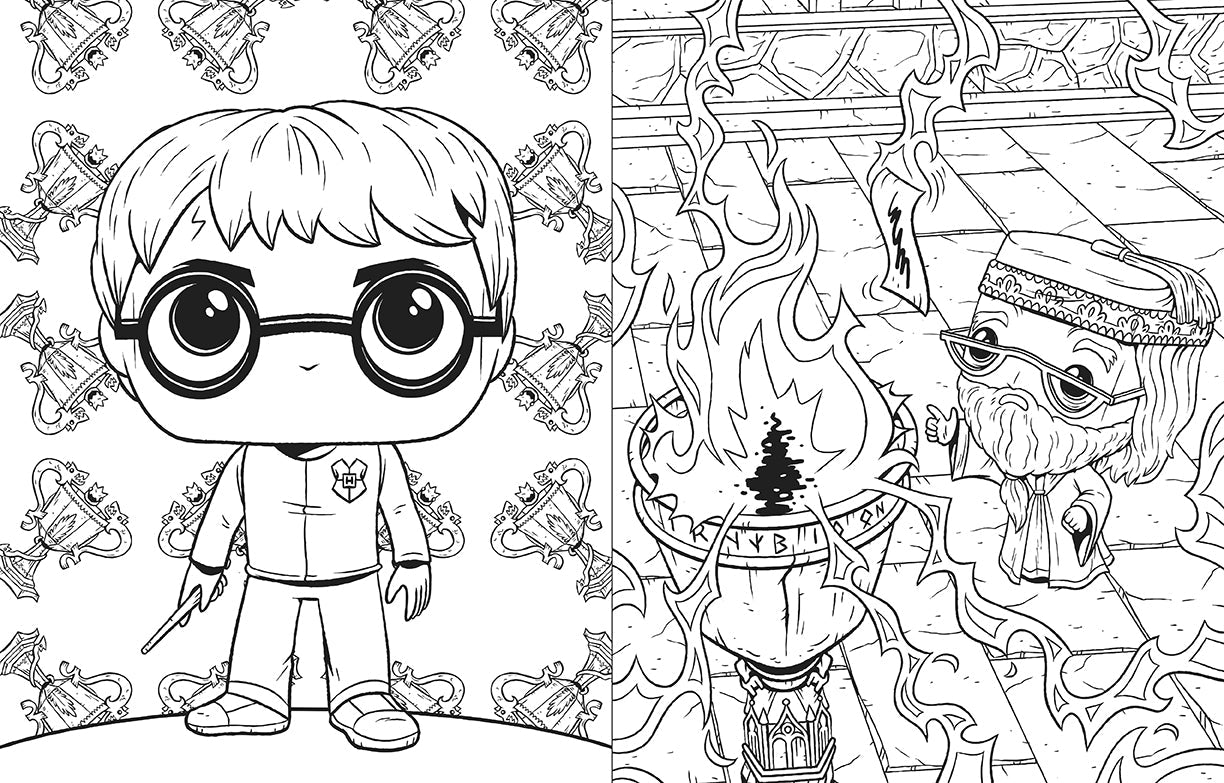 The Official Funko Pop! Harry Potter Coloring Book Softcover Book
