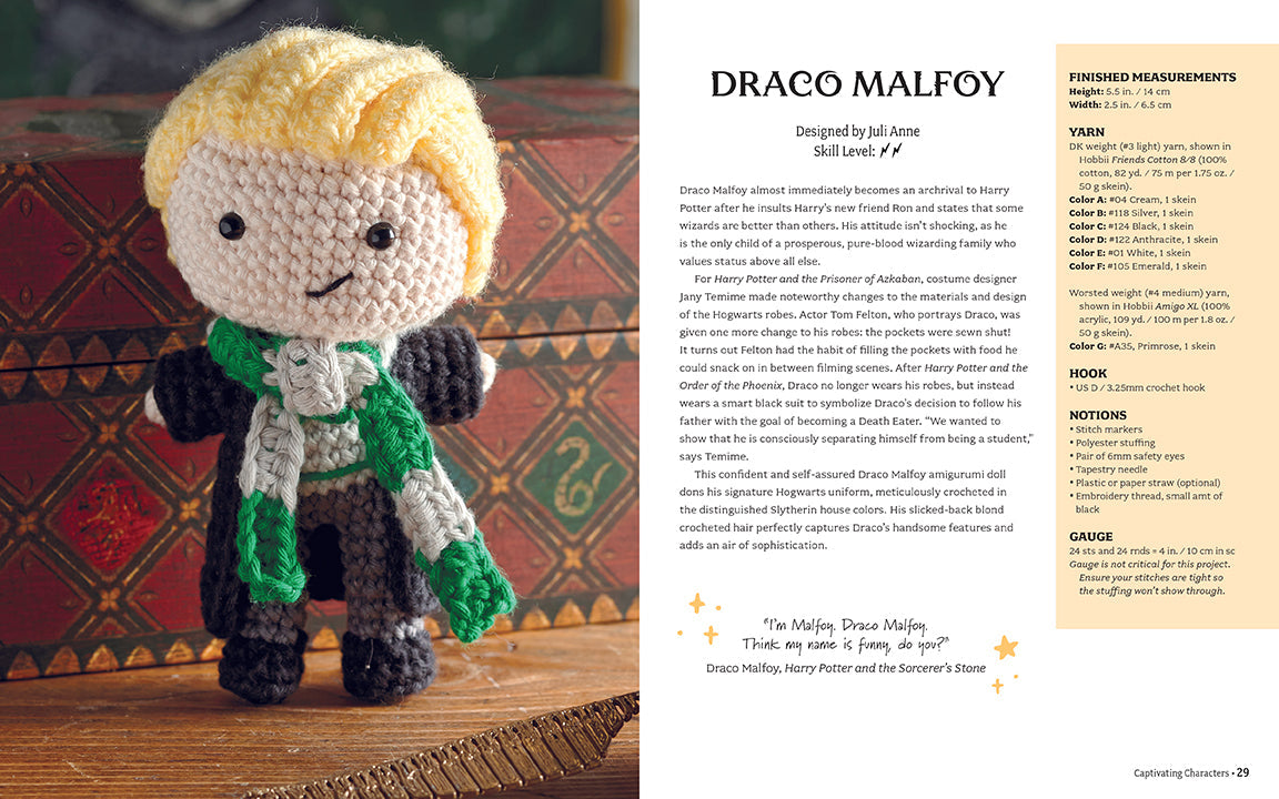 Harry Potter: The Official Book of Crochet Amigurumi Hardcover Book