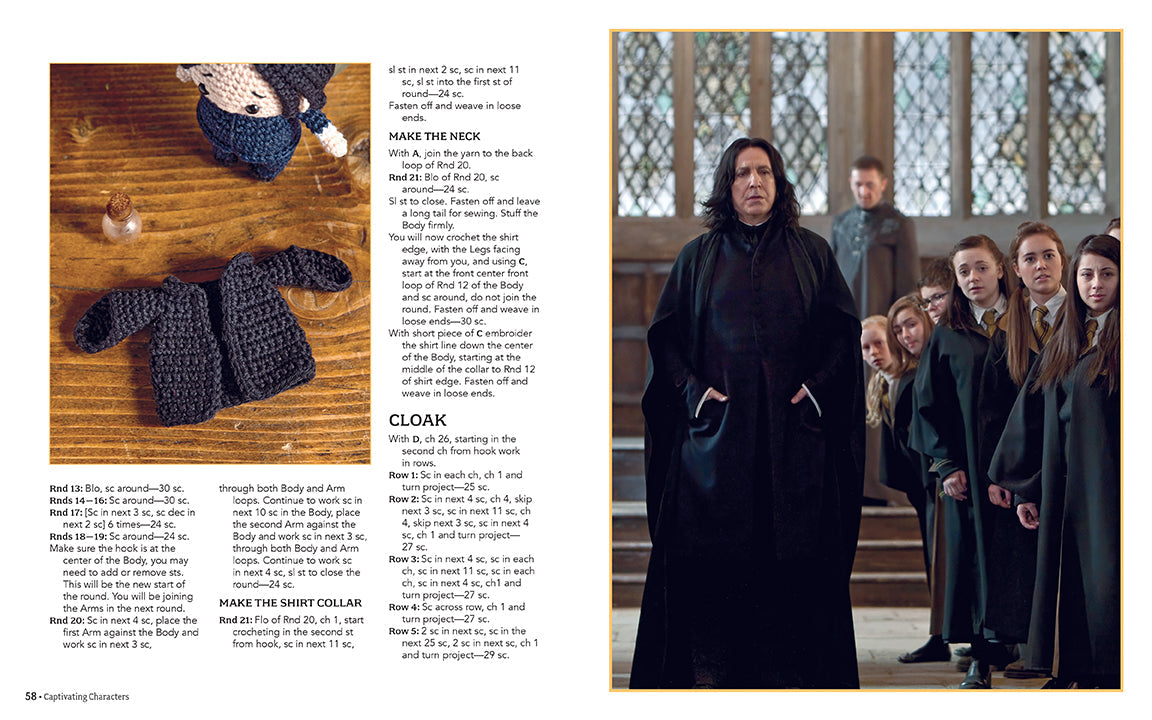 Harry Potter: The Official Book of Crochet Amigurumi Hardcover Book