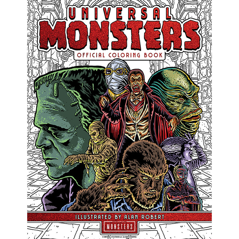 Universal Monsters: The Official Coloring Book Softcover Book