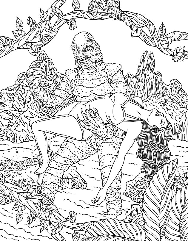 Universal Monsters: The Official Coloring Book Softcover Book