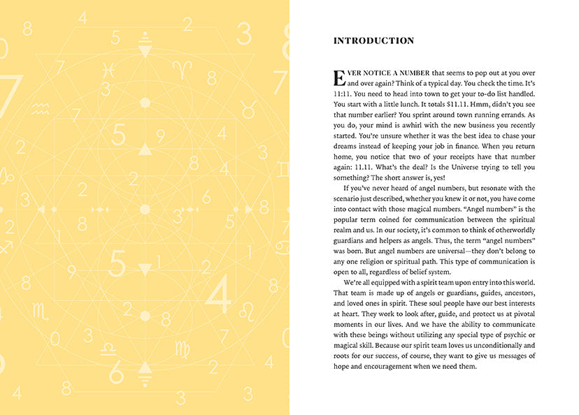 Deciphering Angel Numbers Hardcover Book