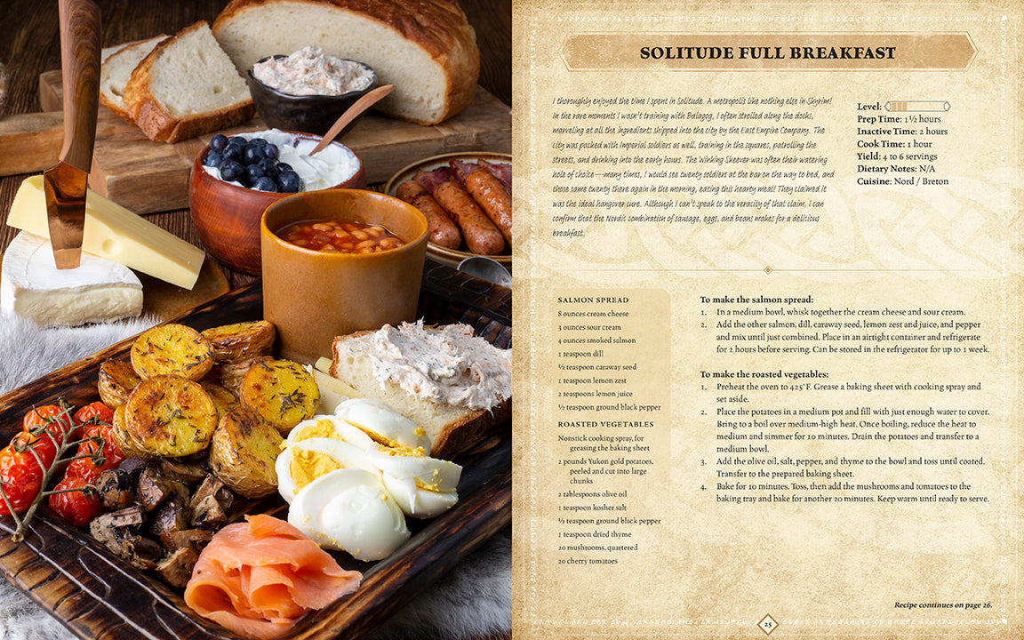 The Elder Scrolls: The Official Cookbook Vol. 2 Hardcover Book