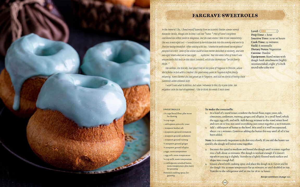The Elder Scrolls: The Official Cookbook Vol. 2 Hardcover Book
