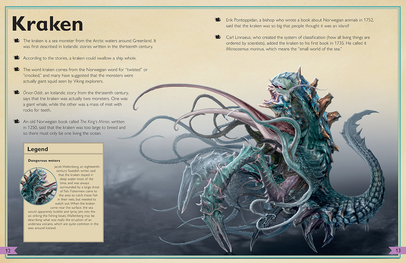 The Magnificent Book of Fantasy Creatures Hardcover Book