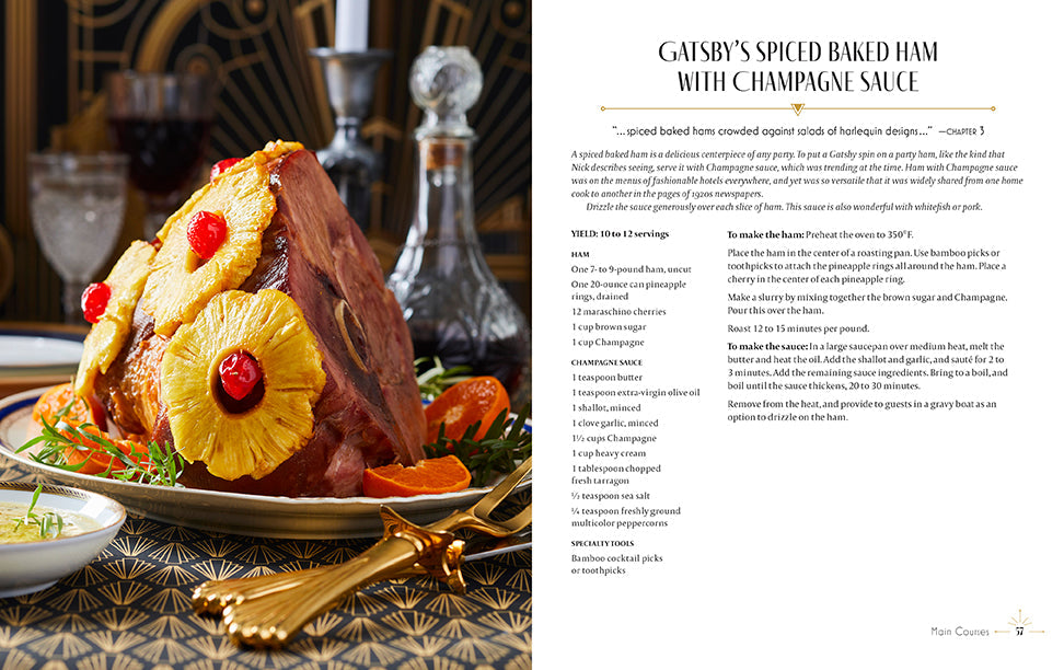 The Great Gatsby Cooking and Entertaining Guide Hardcover Book