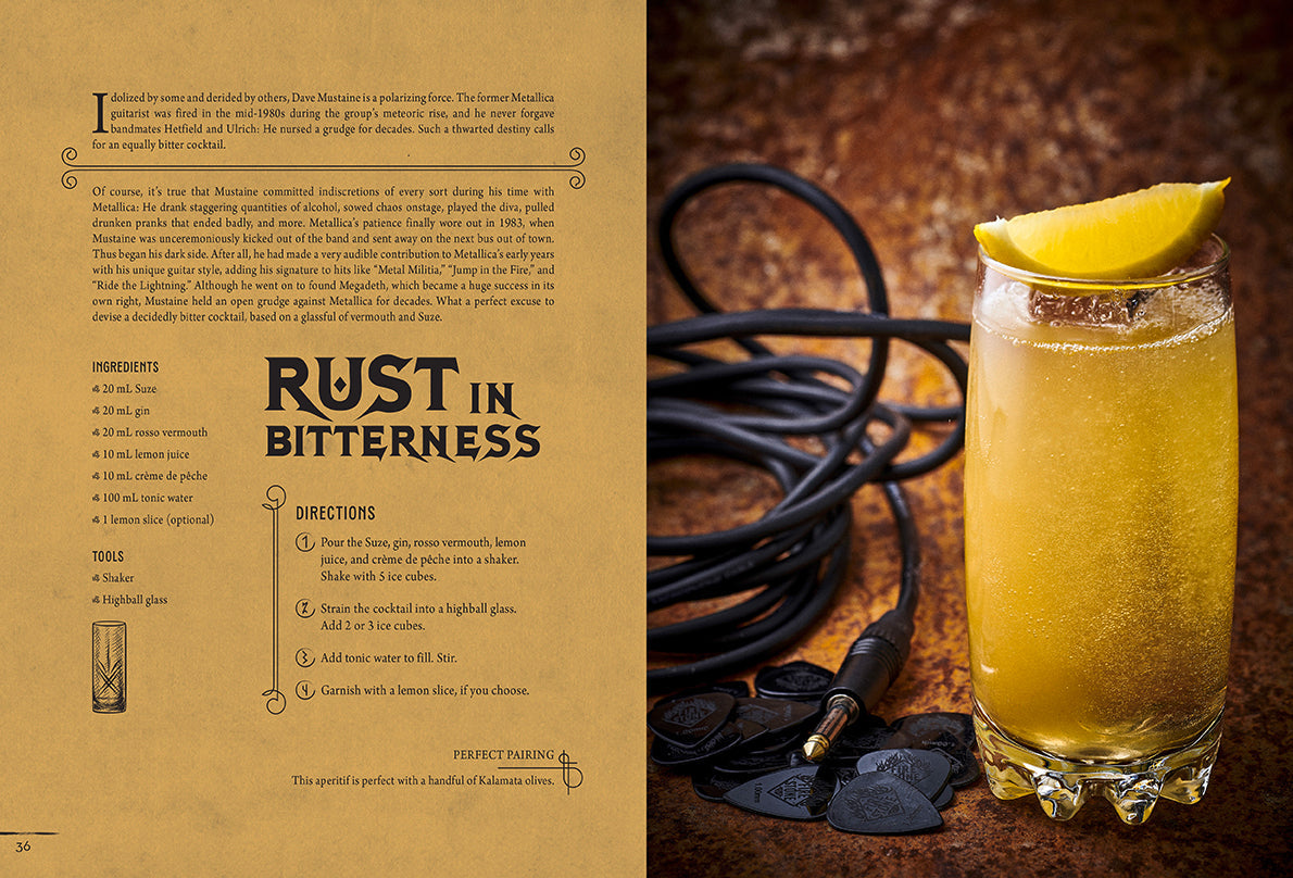 Metal Cocktails Hardcover Book
