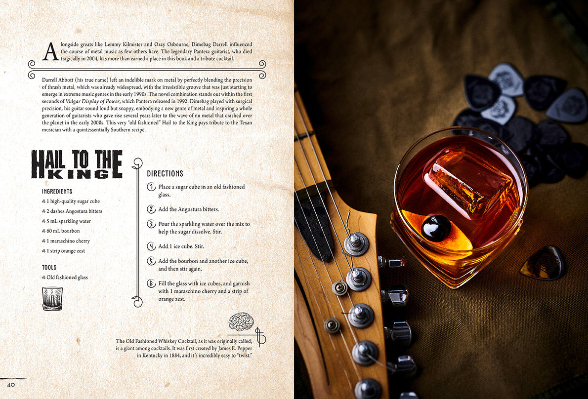 Metal Cocktails Hardcover Book