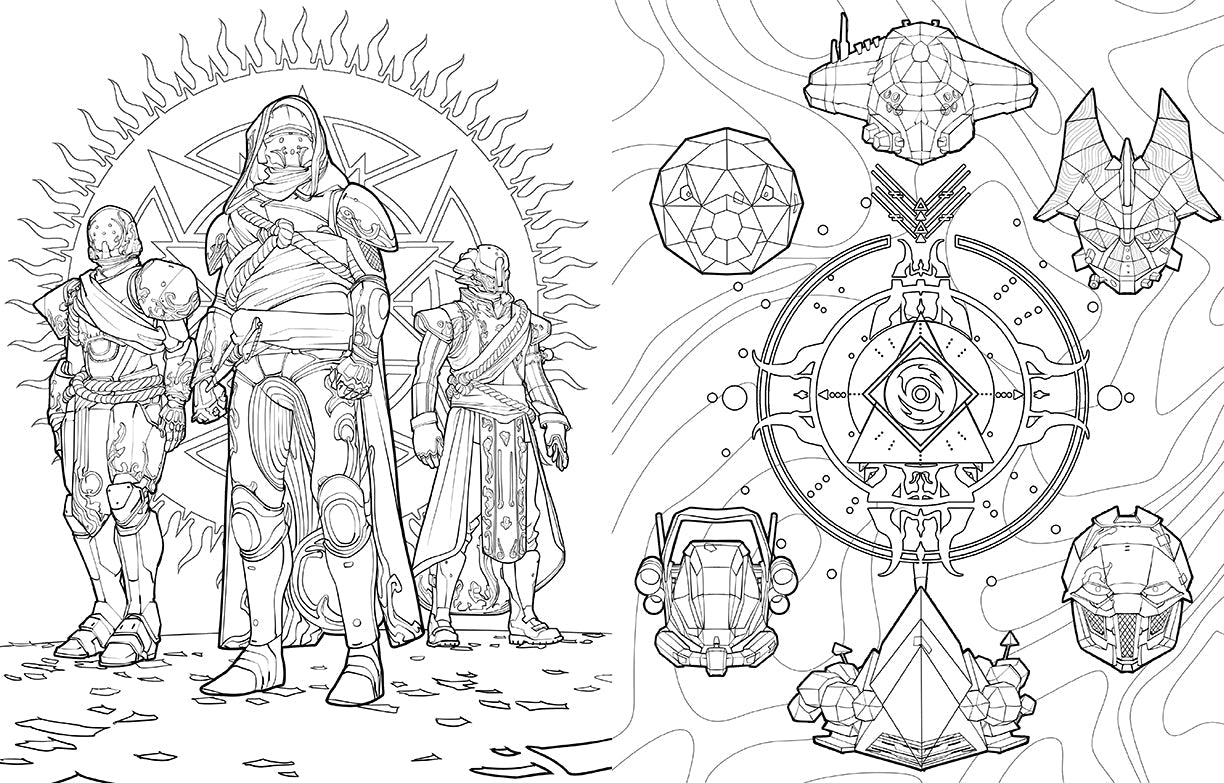 Destiny: The Official Coloring Book Vol. 2 Softcover Book
