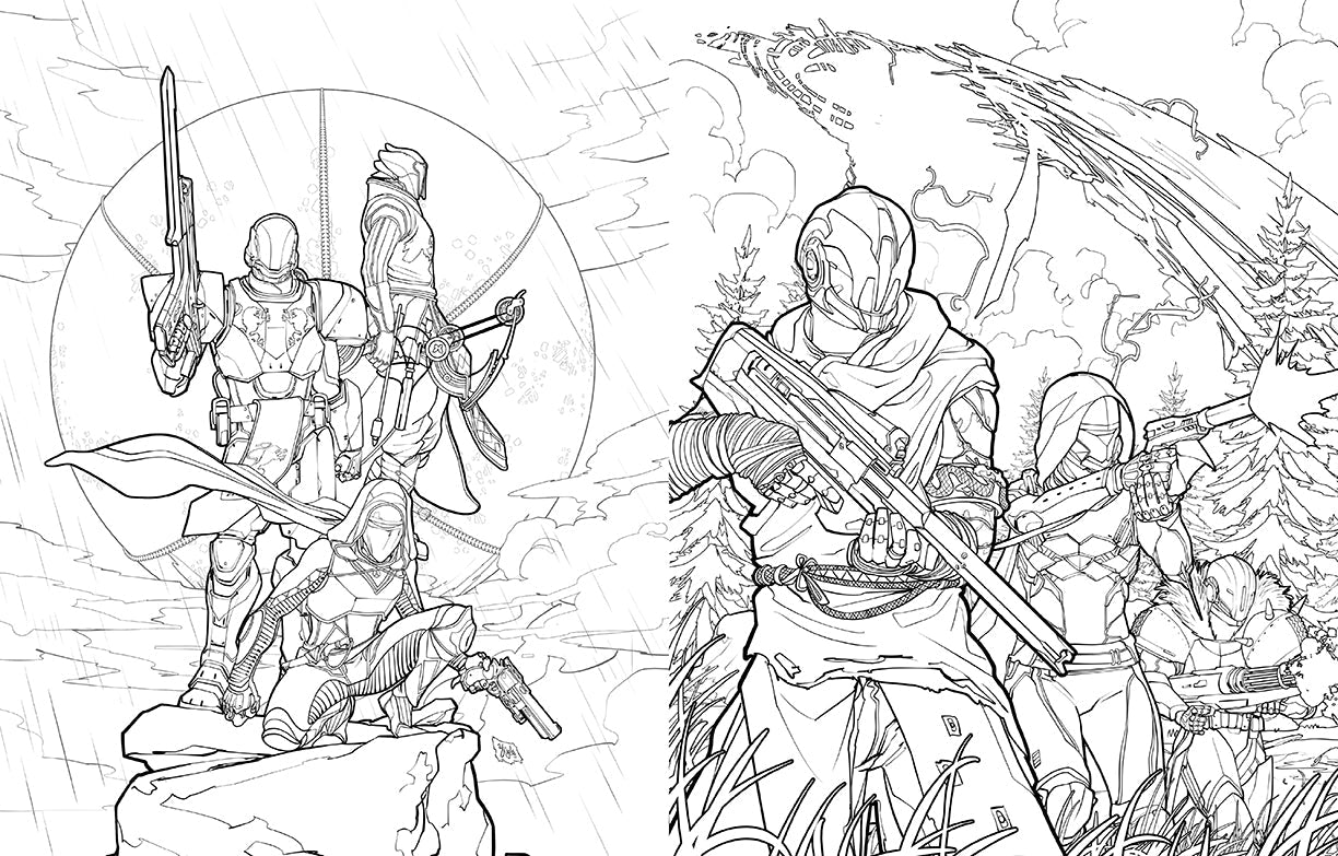 Destiny: The Official Coloring Book Vol. 2 Softcover Book