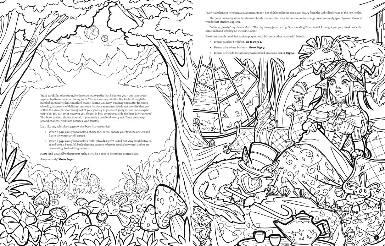 Critical Role Fearne Calloway's Fey Fantasy Softcover Book