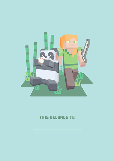 Minecraft: Panda Plush Journal Hardcover Book