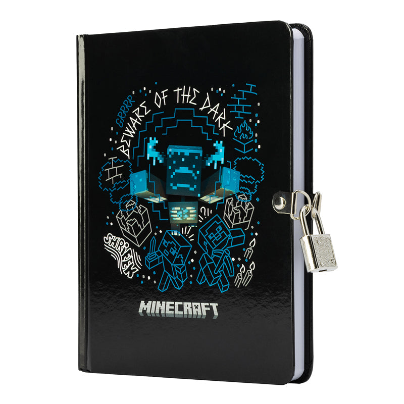 Minecraft: Beware of the Dark Invisible Ink Lock & Key Diary Hardcover Book