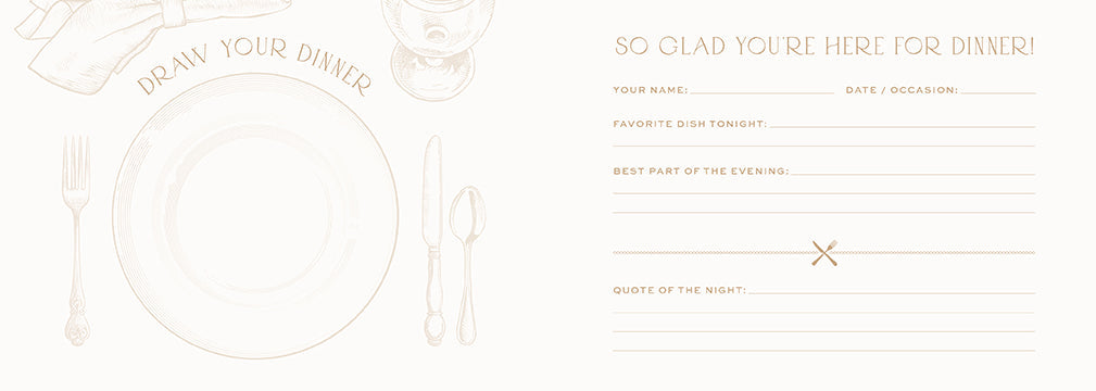Dinner Party Guest Hardcover Book
