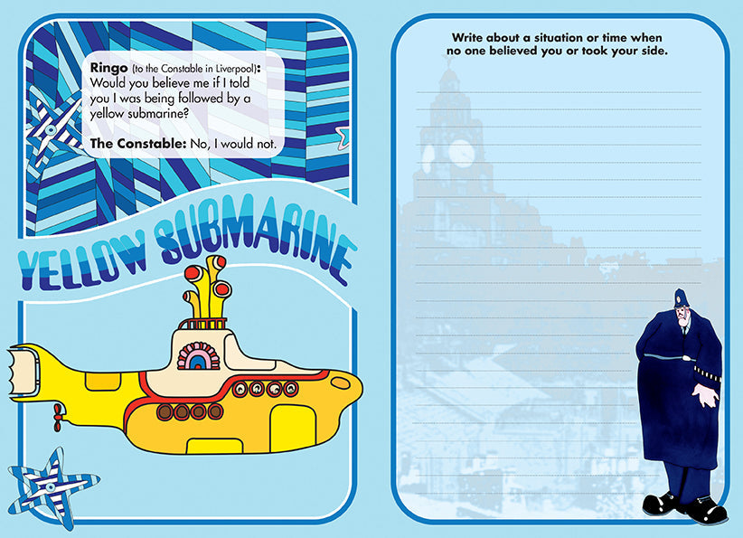 The Beatles Yellow Submarine: A Lyrical Journal Softcover Book