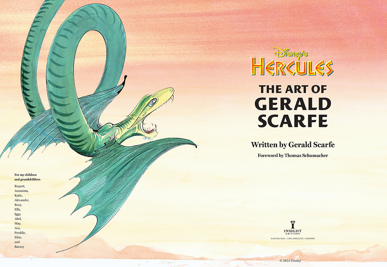 Disney's Hercules: The Art of Gerald Scarfe Hardcover Book
