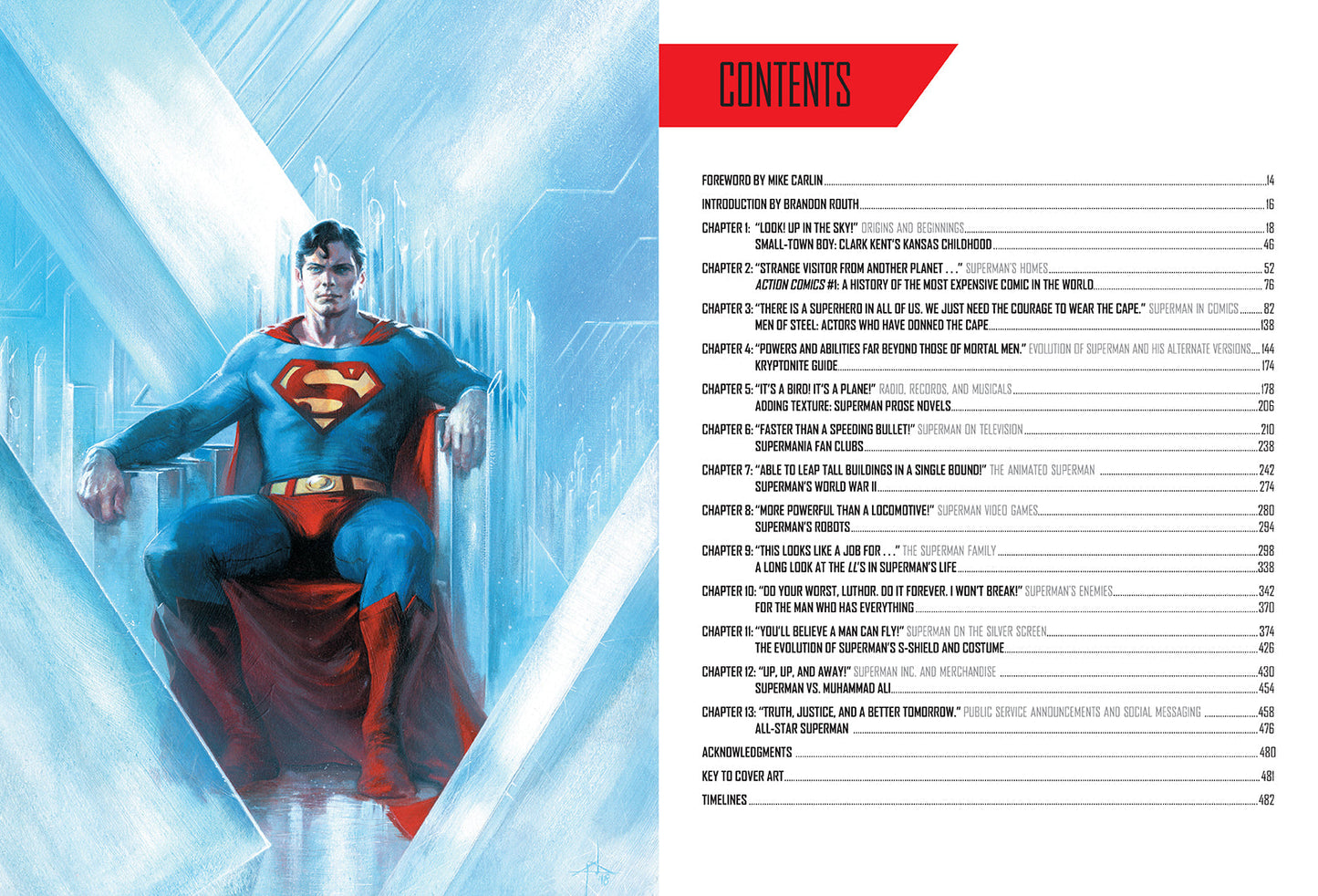 Superman: The Definitive History Hardcover Book