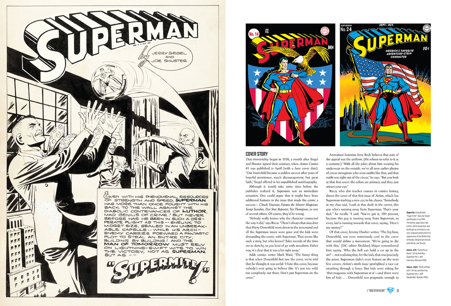 Superman: The Definitive History Hardcover Book