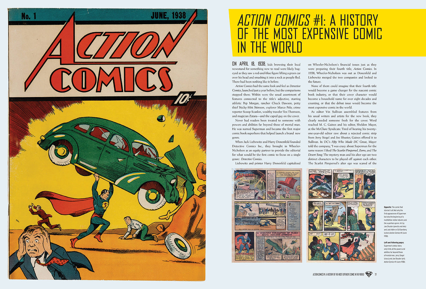Superman: The Definitive History Hardcover Book