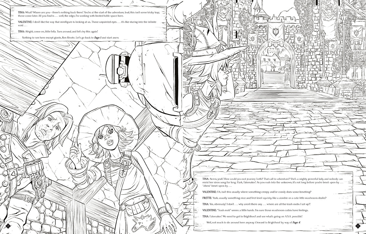 Tiny Tina's Wonderlands: A Bunkers & Badasses Coloring Adventure Softcover Book