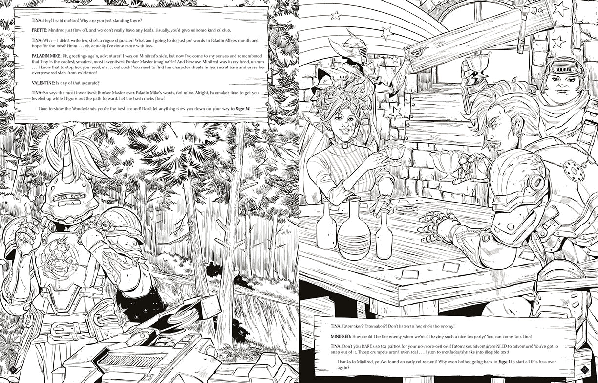 Tiny Tina's Wonderlands: A Bunkers & Badasses Coloring Adventure Softcover Book