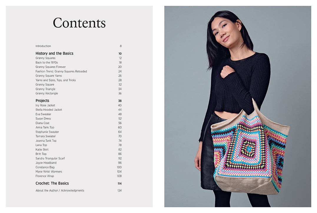 Not Your Granny's Granny Squares Hardcover Book
