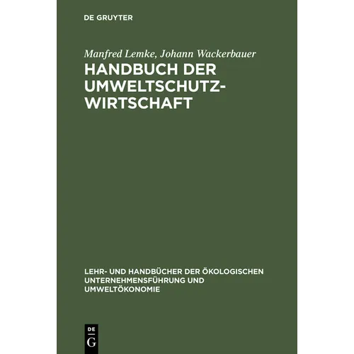 Handbuch der Umweltschutzwirtschaft